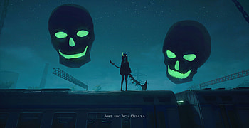 Dead Master Black Rock Shooter, anime-girl, anime, artist, artwork, digital-art, artstation HD wallpaper