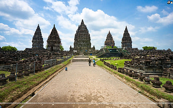 Prambanan Temple, Indonesia, indonesia, prambanan, tree, temple HD wallpaper