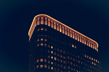 Night, Building, Dark, Shine, Light, Structure HD wallpaper