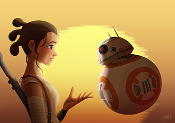 Movie - Star Wars Episode VII: The Force Awakens BB-8 Rey (Star HD wallpaper