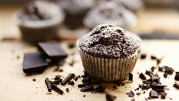 Chocolate, Muffins HD wallpaper