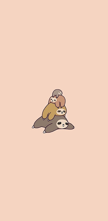 Sloth Pile, art, cartoon HD phone wallpaper