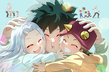 My Hero Academia : Izuku, Eri & Kota, Izuku Midoriya, Eri (My Hero Academia), Anime, My Hero Academia HD wallpaper