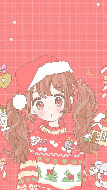 Feliznavidadgirl, chica, navidad, bonito HD phone wallpaper