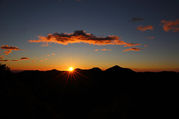 Sunset Sky Hills Silhouette, sunset, sky, silhouette, nature HD wallpaper
