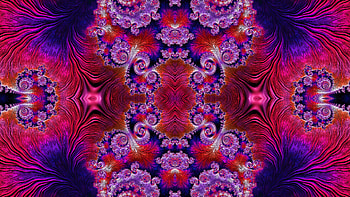 Trippy Psychedelic Fractal, trippy, psychedelic, aesthetic, pattern, Abstract, fractal HD wallpaper