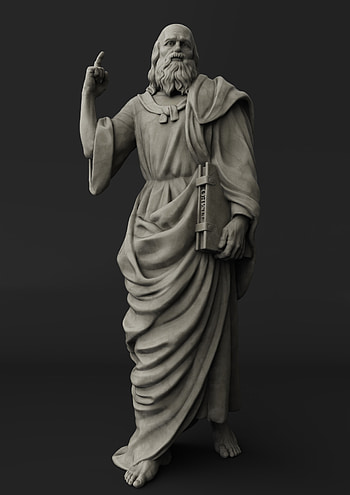 Plato, Classical sculpture, ArtStation HD phone wallpaper
