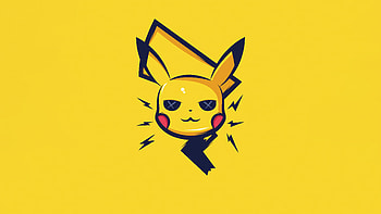 Minimalist Pikachu Anime – Vibrant Pokémon Art, Pikachu, minimalist, Anime, Pokemon, minimalist anime HD wallpaper