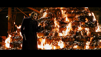 The Dark Knight | The Joker Burns the Money, The Dark Knight, Joker HD wallpaper