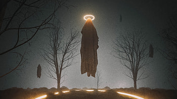 Emiting From Ground, angel, ghost, artist, artwork, digital-art HD wallpaper