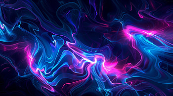 Vibrant Swirls: An Abstract Ultra, Abstract, neon, swirl, colors, Digital Art HD wallpaper