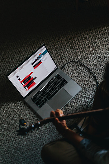Teaching, Guitar, Technologies, Technology, Guitar Player, Guitarist, Macbook, Keyboard, Chords, Training HD phone wallpaper