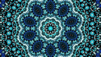 Light Blue Fractal Kaleidoscope Pattern Abstraction Abstract HD wallpaper