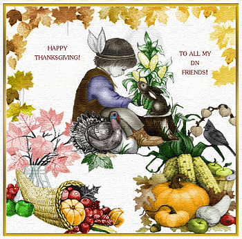 HAPPY THANKSGIVING TO DN!, FOOD, THANKSGIVING, CHILD, BIRDS, HOLIDAY HD wallpaper