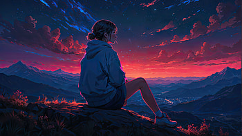 Glowing Horizon, horizon, artist, artwork, art, digital-art, deviantart HD wallpaper