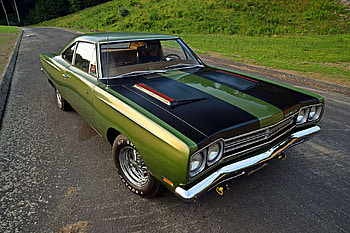 68 Plymouth Roadrunner, Mopar, Green, Muscle, Classic HD wallpaper
