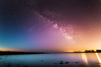 Falling Universe Galaxy Beautiful Light Leaks, nature, galaxy, clouds HD wallpaper