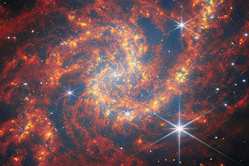 NASA’s Webb Telescope Unmasks True Nature of the Cosmic Tornado, James Webb Space Telescope, galaxy, Stars, space, sci fi landscape HD wallpaper