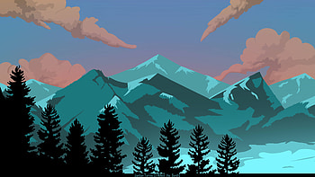 Appalachia Mountain Illustration, artist, artwork, illustration, digital-art HD wallpaper