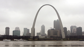 Gateway Arch, Construction site, Gate entrance, Structural marvel HD wallpaper