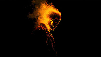 Ghost Rider The Hellbound Rider, ghost-rider, superheroes, artwork, art, digital-art, ai, dark, black HD wallpaper