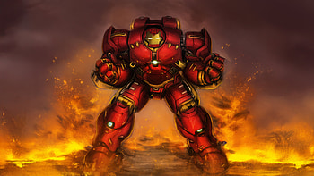 Hulkbuster Armored Powerhouse, hulkbuster, superheroes, artwork, art, digital-art, artstation HD wallpaper