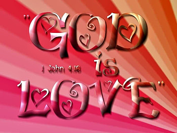 God Is Love, Abstract, God, Jesus, Bible, Pink, Love HD wallpaper