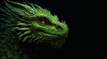 fantasy, dragon, green dragon HD wallpaper