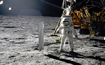 Man on the Moon, Apollo mission HD wallpaper