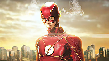 Flash The Speedster , flash, superheroes, artist, artwork, digital-art HD wallpaper