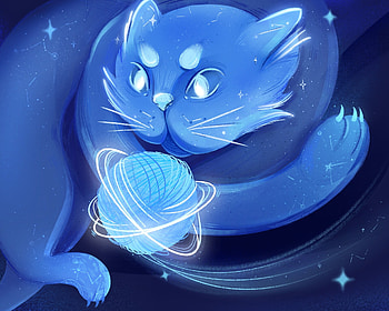 fantasy, cat HD wallpaper