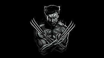 Logan Wolverine Vector Art, wolverine, superheroes, dark, black, artwork, digital-art, art, deviantart HD wallpaper