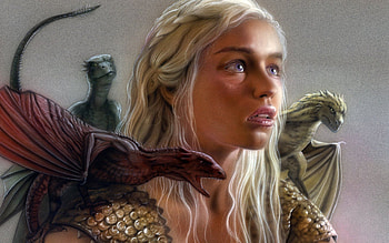 Game of Thrones Game of thrones Daenerys Targaryen Emilia Clarke HBO Series series dragon dragons fantasy background HD wallpaper
