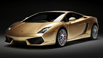 Gold Edition, Lamborghini Gallardo HD wallpaper