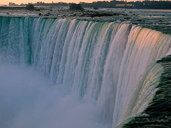 The Waterfalls, mist, falling, flowing, cliff, water HD wallpaper