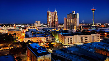 San Antonio Skyline, San Antonio fiesta, Travels HD wallpaper
