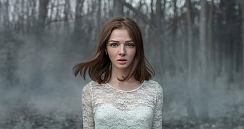 Girl Alone Forest , girls, blonde HD wallpaper