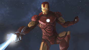 Iron Man Blaster Artwork, iron-man, superheroes, artist, artwork, digital-art, artstation HD wallpaper