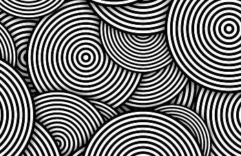 Circles, illusion, pattern HD wallpaper