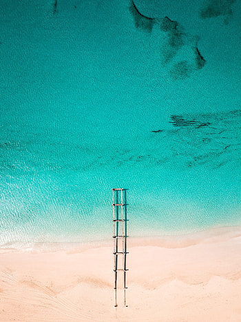 Nature, Water, Beach, Sand, View From Above, Pier HD phone wallpaper