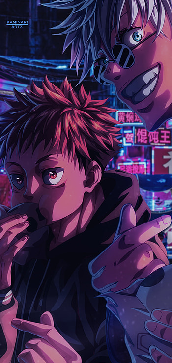 Itadori x Gojo, satoru gojo, jujutsu, jujutsu kaisen, jjk, itadori yuji, anime HD phone wallpaper