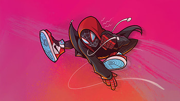 Chibi Miles Morales, spiderman, miles-morales, superheroes, artwork, digital-art HD wallpaper