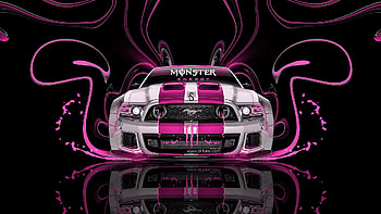 Cool Pink Ford Emblem of awesome full screen to for . HD wallpaper