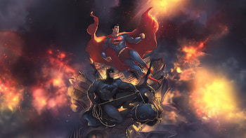 Batman X Superman, batman, superman, superheroes, artwork, art, digital-art, artstation HD wallpaper