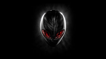 Alienware Skull, alienware, skull, logo, computer HD wallpaper