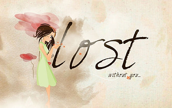 lost, girl, lonely, love HD wallpaper