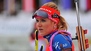 Gabriela Soukalova, Biathlon Czech, Blonde Jeadgher HD wallpaper