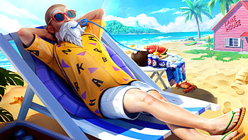 Master Roshi PUBG, Master Roshi (Dragon Ball), video game, Playerunknown's Battlegrounds HD wallpaper