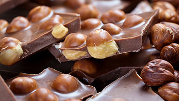 Crunchy nut chocolate, Perfectly sweet blend, Delectable , Heavenly cocoa creation HD wallpaper