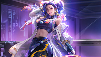 Honor Of Kings Purple Hair And Eyes, honor-of-kings, games HD wallpaper